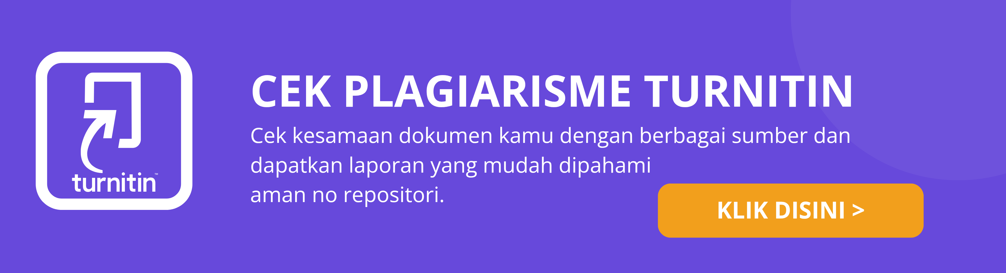 CEK PLAGIARISME TURNITIN
