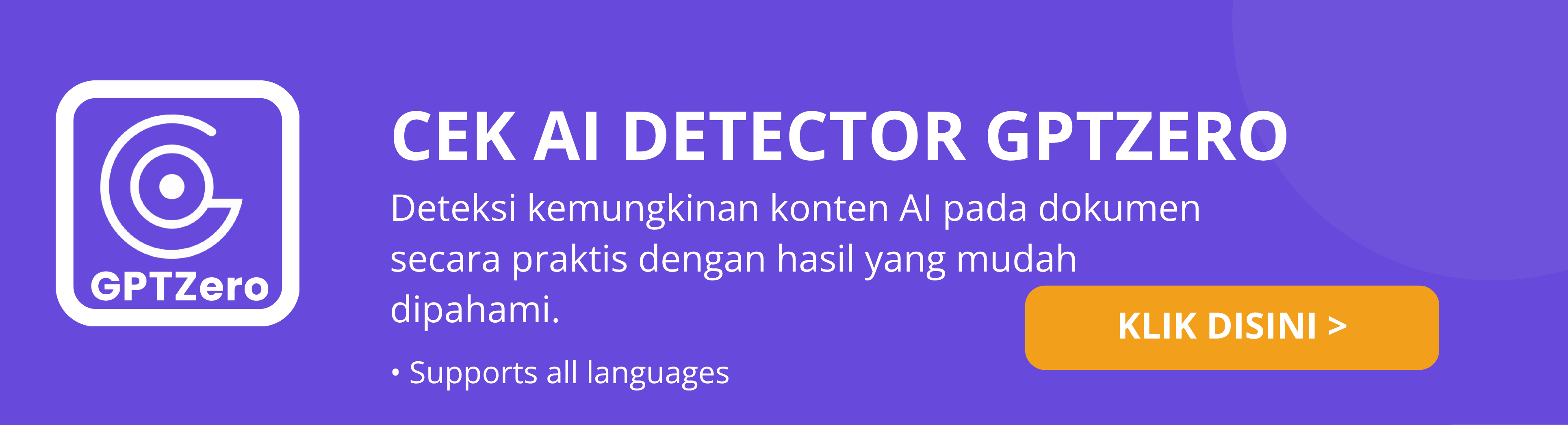 CEK AI DETECTOR GPTZERO