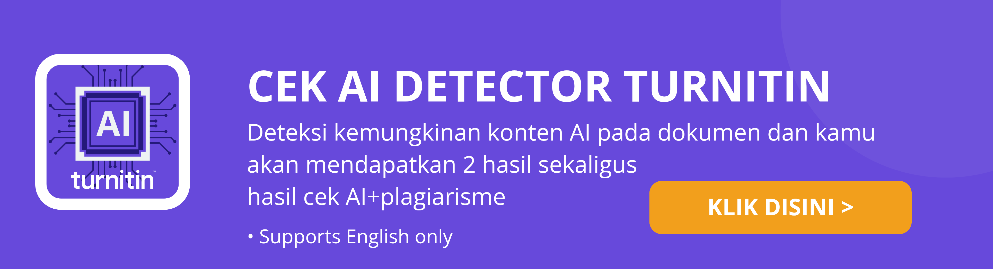 CEK AI DETECTOR TURNITIN